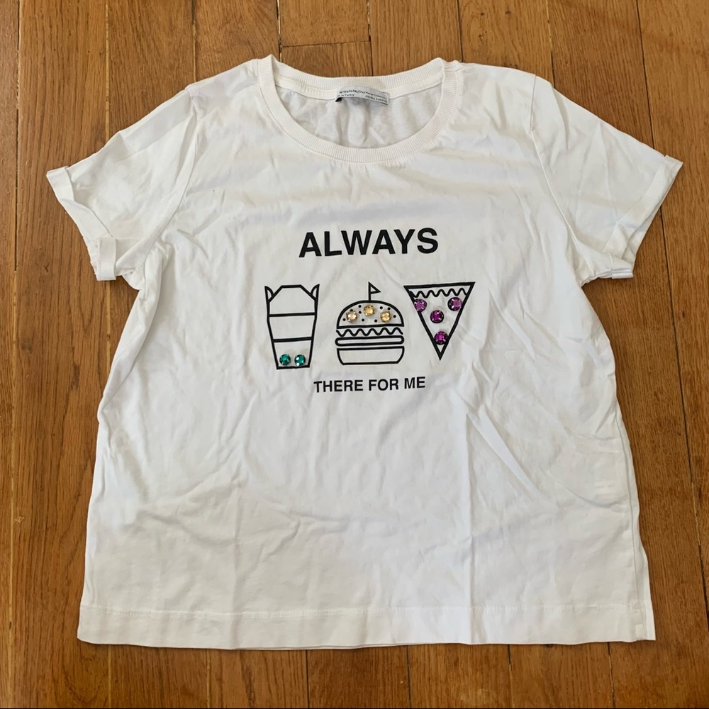Zara slogan tshirt